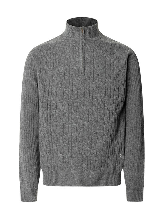 Hackett London - Lambswool Half Zip -palmikkoneule - 960 GREY | Stockmann - photo 1