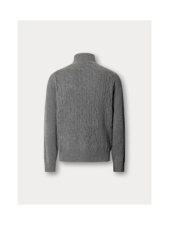 Hackett London - Lambswool Half Zip -palmikkoneule - 960 GREY | Stockmann - photo 2