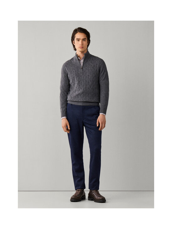 Hackett London - Lambswool Half Zip -palmikkoneule - 960 GREY | Stockmann - photo 6