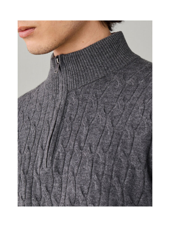 Hackett London - Lambswool Half Zip -palmikkoneule - 960 GREY | Stockmann - photo 8