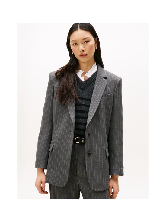 Tommy Hilfiger - Pinstripe Relaxed -bleiseri - 0CT MID GREY HEATHER PINSTRIPE - photo 2 Tommy Hilfiger - Pinstripe Relaxed -bleiseri - 0CT MID GREY HEATHER PINSTRIPE | Stockmann - photo 2