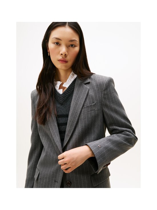 Tommy Hilfiger - Pinstripe Relaxed -bleiseri - 0CT MID GREY HEATHER PINSTRIPE - photo 5 Tommy Hilfiger - Pinstripe Relaxed -bleiseri - 0CT MID GREY HEATHER PINSTRIPE | Stockmann - photo 5