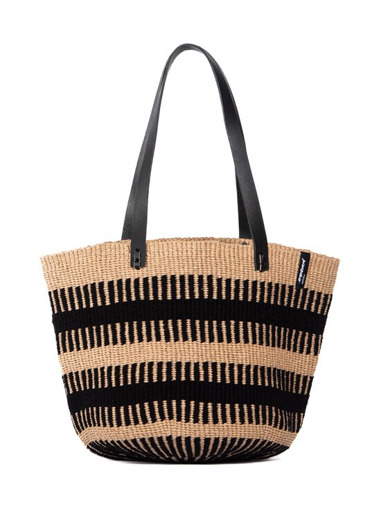 Pamba Shopper Basket Rib Weave M -olkalaukku