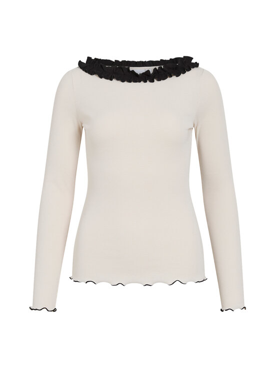 Vila - ViFranja Boatneck -pusero - BIRCH DETAIL:FLOUNCE BLACK BEAUTY | Stockmann - photo 1
