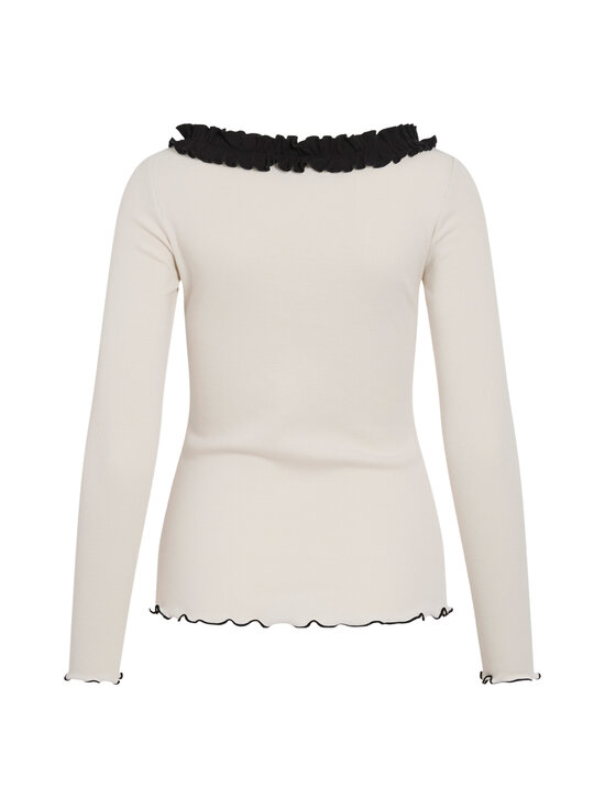 Vila - ViFranja Boatneck -pusero - BIRCH DETAIL:FLOUNCE BLACK BEAUTY | Stockmann - photo 2