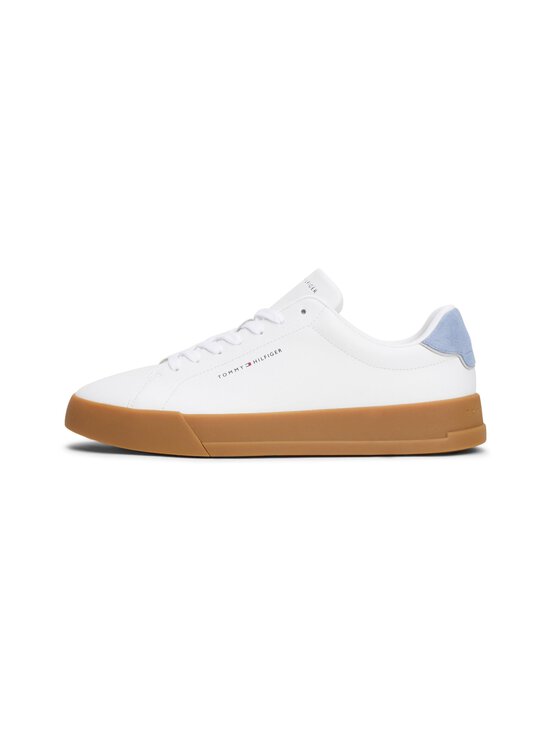Tommy Hilfiger - Court Leather Detail Ess sporta apavi - 05O WHITE/BRISKBLUE - photo 3 Tommy Hilfiger - Court Leather Detail Ess sporta apavi - 05O WHITE/BRISKBLUE | Stockmann - photo 3