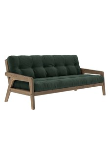 Karup - Grab-futonsohva Corduroy-kangas seaweed/ruskea L 200 cm - GREEN | Stockmann