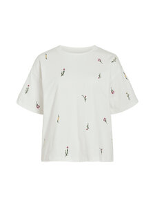Vila - T-särk ViMonie O-Neck - SNOW WHITE AOP:FLORAL | Stockmann