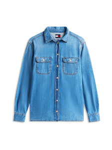 Tommy Jeans - Relaxed džinsa krekls - 1A5 DENIM MEDIUM | Stockmann
