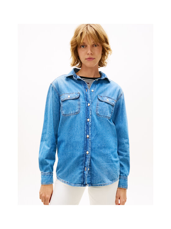 Tommy Jeans - Relaxed džinsa krekls - 1A5 DENIM MEDIUM | Stockmann - photo 5