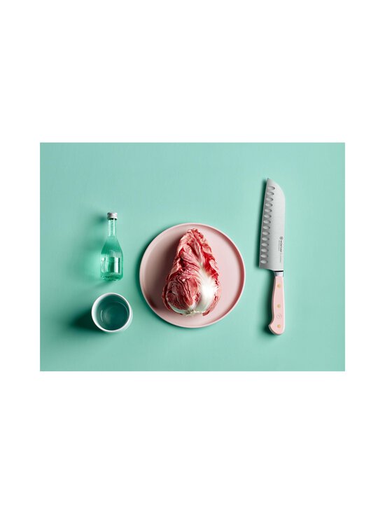 Wusthof - Classic Santoku Hollow Edge -kokkiveitsi 17 cm - PINK HIMALAYAN SALT | Stockmann - photo 3