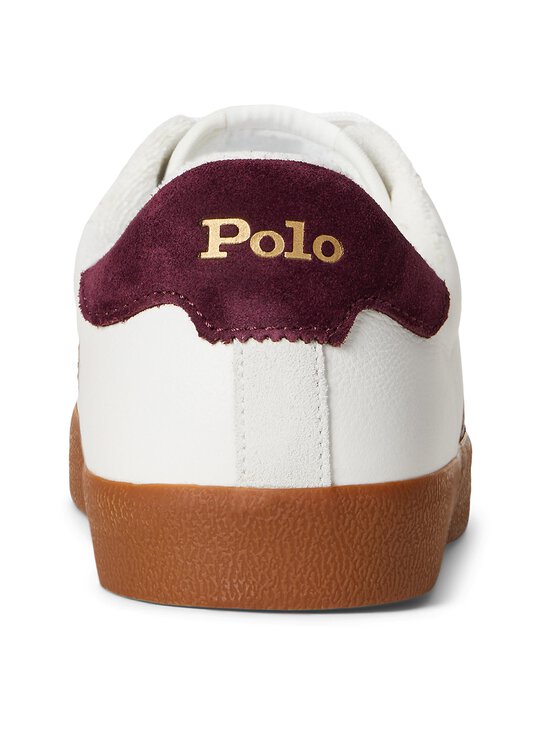 Polo Ralph Lauren - Tennised Court Low Top Lace - DECKWASH WHITE/WINE | Stockmann - photo 3