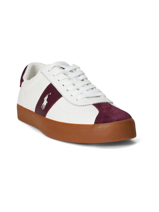 Polo Ralph Lauren - Tennised Court Low Top Lace - DECKWASH WHITE/WINE | Stockmann - photo 4