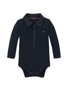 Tommy Hilfiger - Rib polo bodijs - C1G DARK NIGHT NAVY Tommy Hilfiger - Rib polo bodijs - C1G DARK NIGHT NAVY | Stockmann