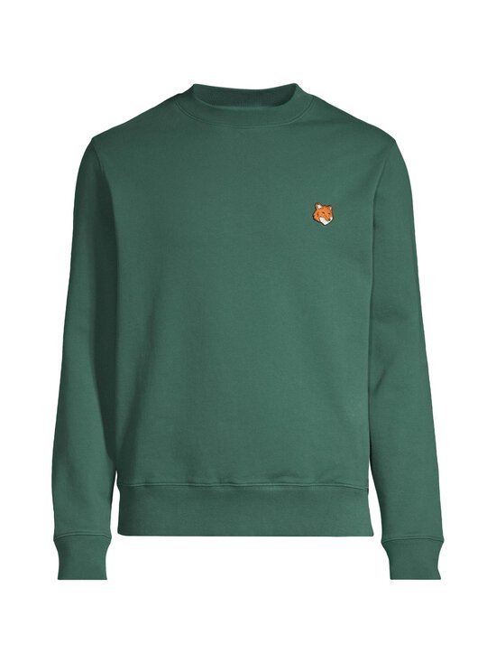 Maison Kitsuné - Fox Head Regular -collegepaita - P399 BOTTLE GREEN | Stockmann - photo 1
