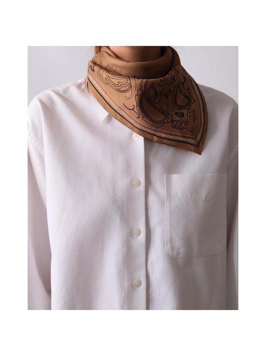 lescarf - Paisley-silkkihuivi - CAPPUCHINO, BLACK &AMP; WHITE | Stockmann - photo 2