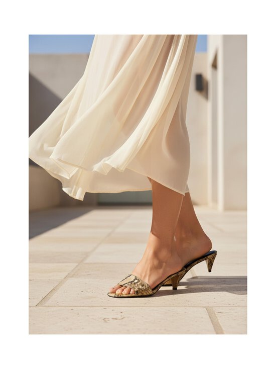 Tommy Hilfiger - Mid Mule Snake Print -sandaalit - 0F4 SNAKE | Stockmann - photo 6