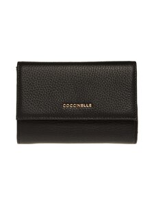 Coccinelle - Metallic Soft Flap ādas maks - 001 NOIR Coccinelle - Metallic Soft Flap ādas maks - 001 NOIR | Stockmann