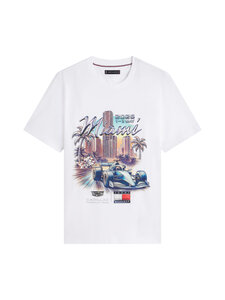 Tommy Hilfiger - TH x CF1 Miami Graphic t-paita - YBR WHITE | Stockmann