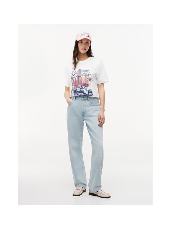 Tommy Hilfiger - TH x CF1 Miami Graphic t-paita - YBR WHITE | Stockmann - photo 2