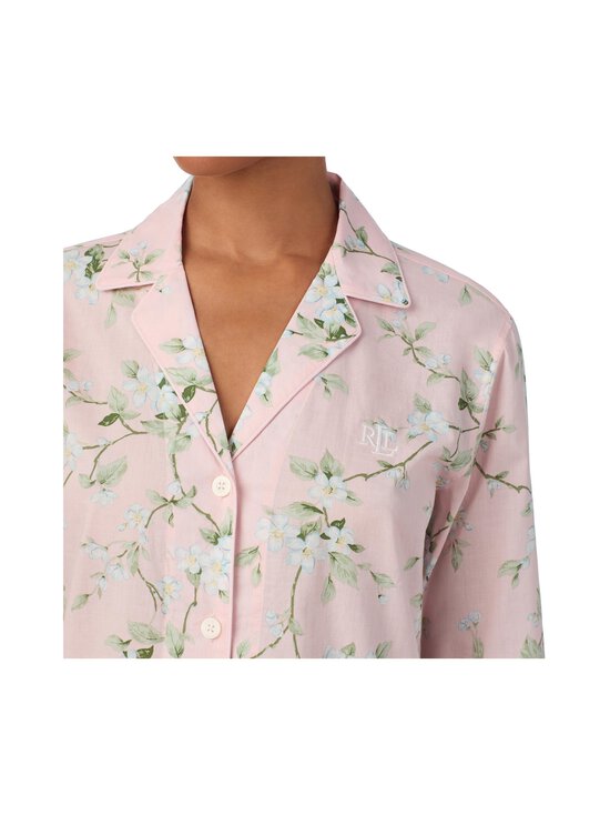 Lauren Ralph Lauren - Notch Collar -yöpaita - 691 BLUSH FL | Stockmann - photo 3