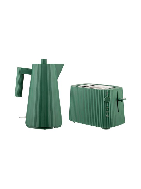 Alessi - Röster ja veekeetja 1,7 l Plissé Set - GREEN | Stockmann - photo 1