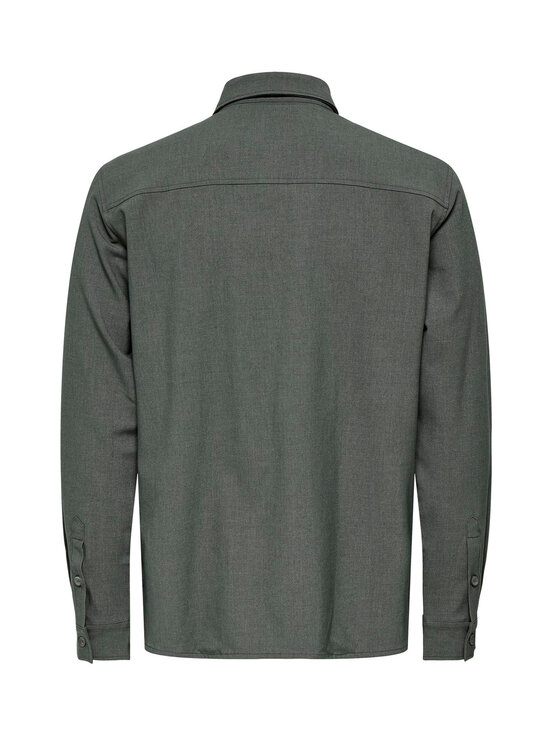 Only & Sons - OnsVenus Regular -päällyspaita - CASTOR GRAY DETAIL:MELANGE | Stockmann - photo 2