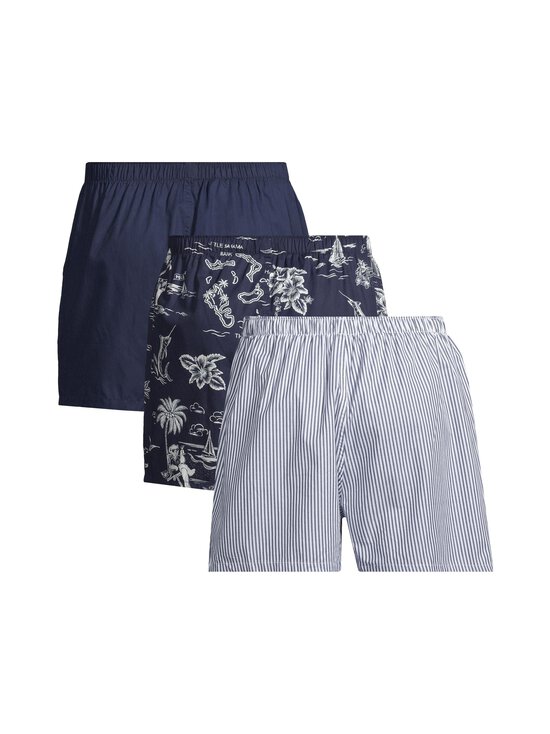 Polo Ralph Lauren - Open Boxer -alushousut 3-pack - 3PK NVY/NVY STRIPE/BEARWAIIAN | Stockmann - photo 2