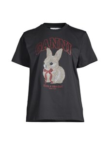 Ganni - Basic Cotton Jersey -paita - 252 PHANTOM | Stockmann