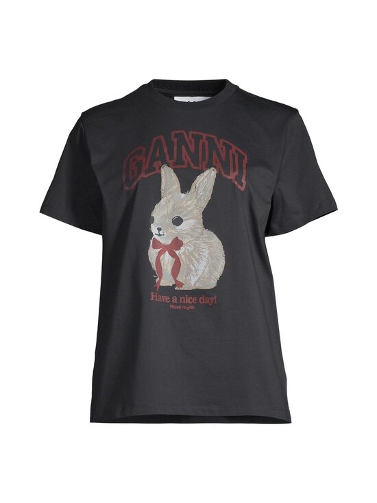 Ganni - Basic Cotton Jersey -paita - 252 PHANTOM | Stockmann - photo 1