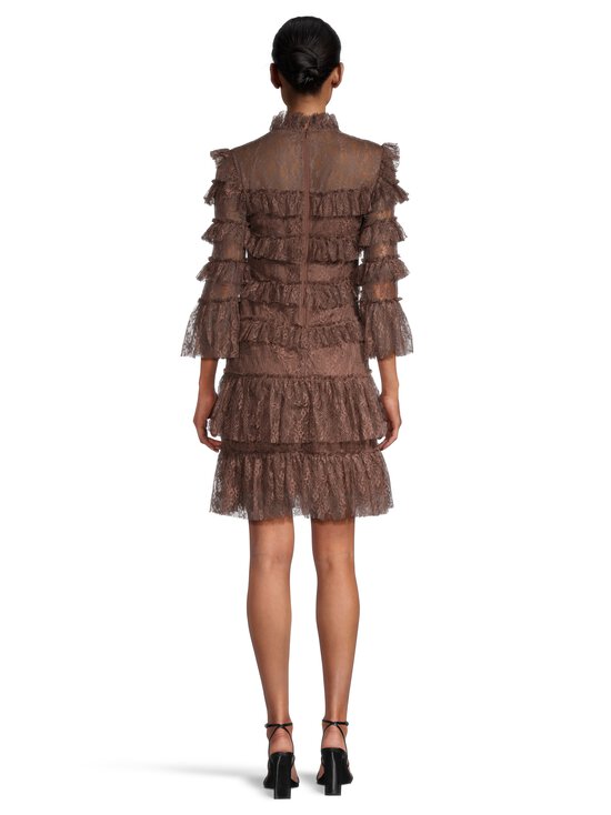 Malina - Carmine Frill Lace -mekko - DARK BROWN | Stockmann - photo 3