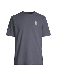 Maison Kitsuné - Dressed Fox Comfort t-paita - 0422 SHADOW BLUE | Stockmann