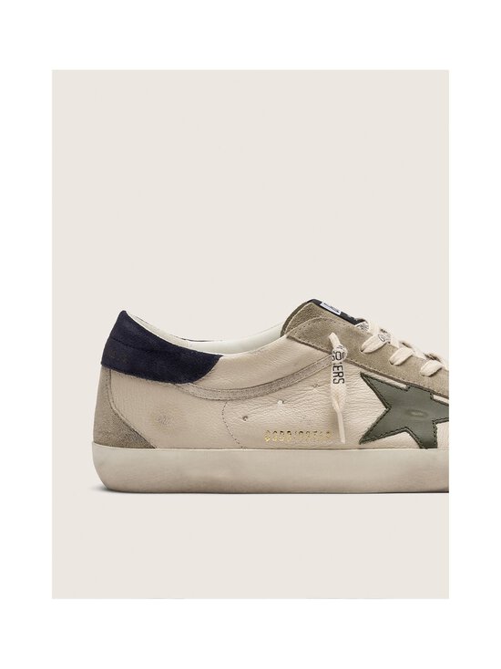 GOLDEN GOOSE - Super Star -tennarit - CREAM/GREY/OLIVE GREEN/DARK BLUE | Stockmann - photo 5