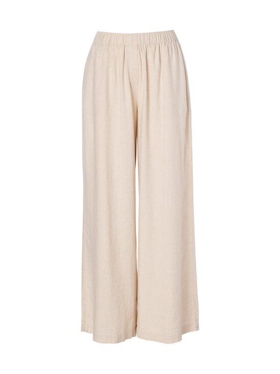 Essenza - Nela Uni -pellavasekoitehousut - NATURAL LINEN | Stockmann - photo 1