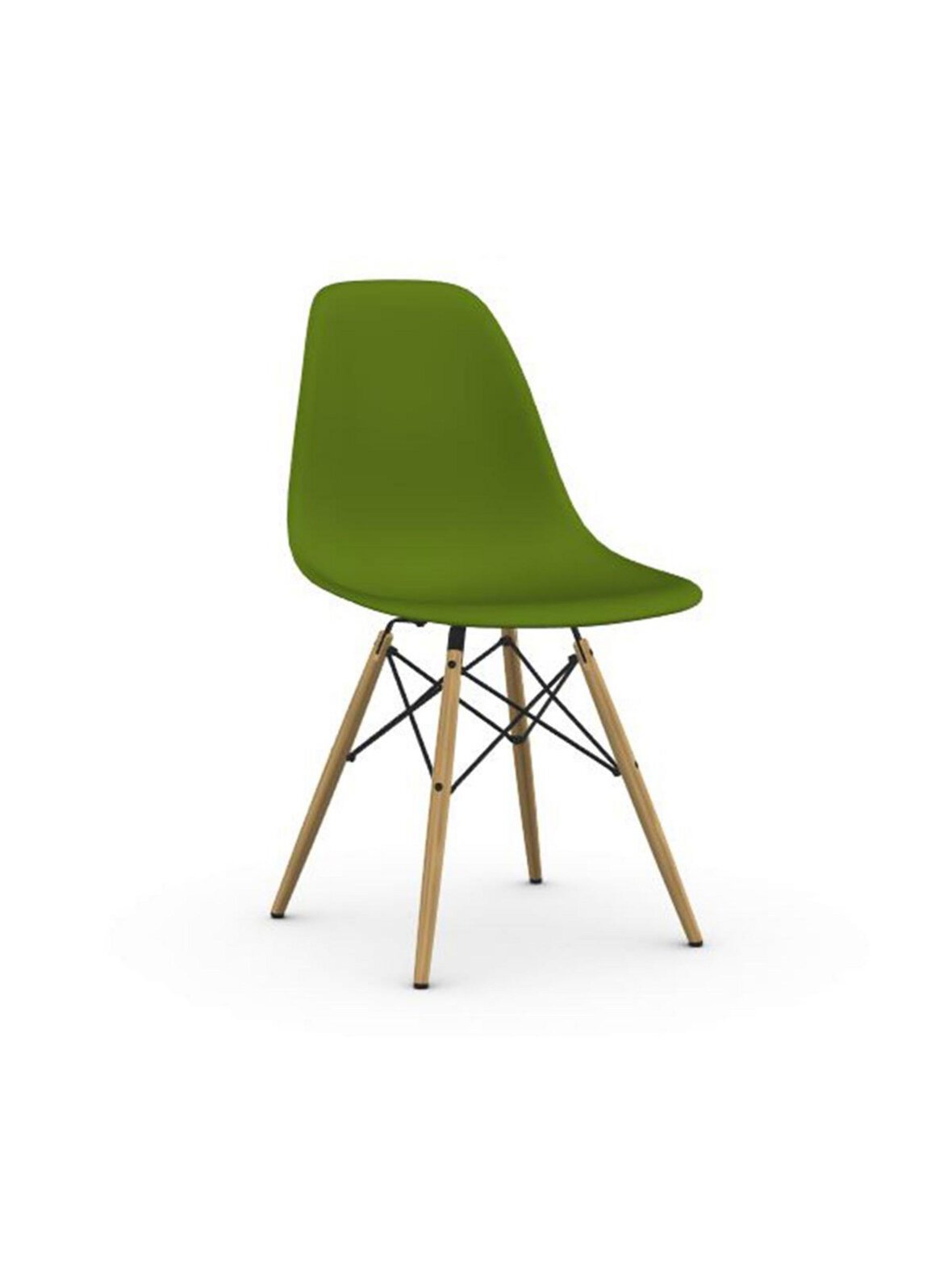 Eames dsw re -tuoli forest/vaalea vaahtera
