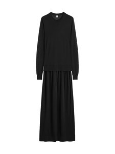 TOTEME - Fine Knit - silkki-kupromekko - BLACK 001 TOTEME - Fine Knit - silkki-kupromekko - BLACK 001 | Stockmann