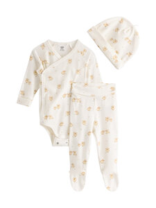 Lindex - Baby Starter Kit apģērbu komplekts 3-daļīgs - 325 WHITE | Stockmann