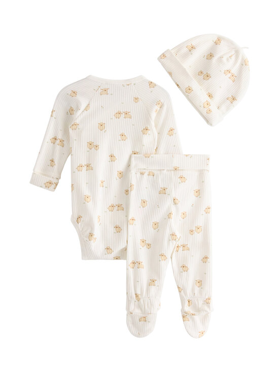 Lindex - Baby Starter Kit apģērbu komplekts 3-daļīgs - 325 WHITE | Stockmann - photo 2