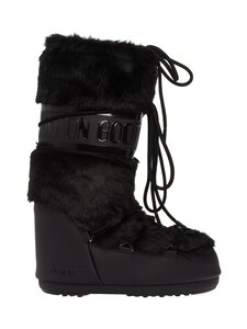 Moon Boot - MB Icon Faux Fur Tall -saappaat - N001 BLACK | Stockmann