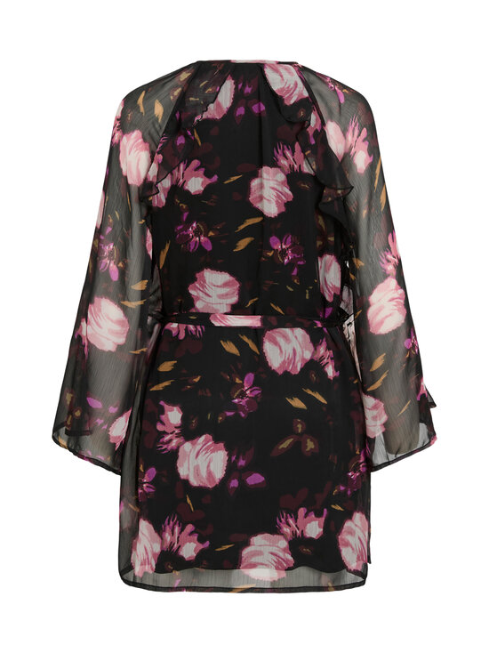 Vila - ViVida Falia -mekko - BLACK AOP:PINK GREEN FLOWERS | Stockmann - photo 2