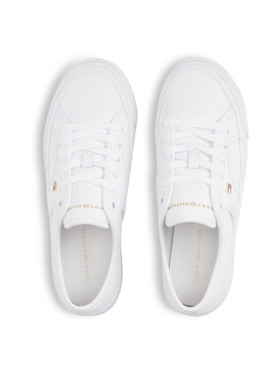Tommy Hilfiger - Platform Vulc Piping ādas brīvā laika apavi - YBS WHITE | Stockmann - photo 2