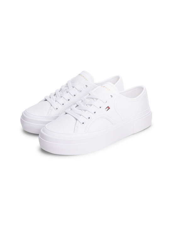 Tommy Hilfiger - Platform Vulc Piping ādas brīvā laika apavi - YBS WHITE | Stockmann - photo 5
