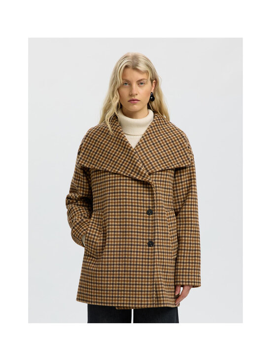 Selected - SlwCarolyn Wool Blend auduma mētelis - TOFFEE | Stockmann - photo 5