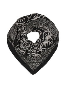 A+more - Adriana-silkkihuivi 100 x 100 cm - BLACK/WHITE | Stockmann