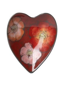 Pentik - Leinikki Studio Heart -sydänmalja 18 x 22 cm - RED | Stockmann