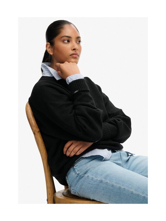 Superdry - Slouchy Jumper -neulepusero - AYN BLACK TWIST - photo 2 Superdry - Slouchy Jumper -neulepusero - AYN BLACK TWIST | Stockmann - photo 2