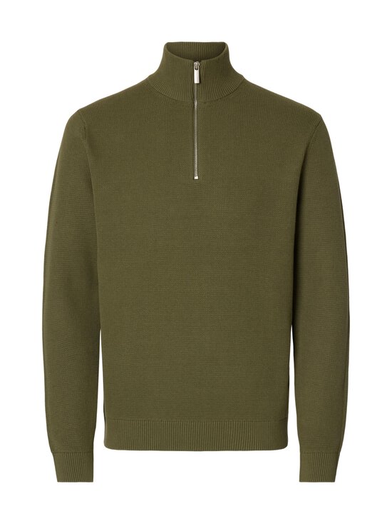 Selected - Kudum SlhDane Structure Half Zip - DEEP LICHEN GREEN | Stockmann - photo 1