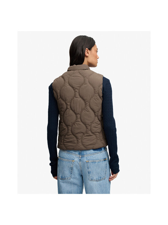 Superdry - Vest Onion Quilt Crinkle Snap - 2QJ DEEP KHAKI GREEN | Stockmann - photo 2