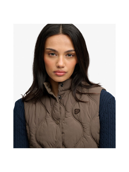 Superdry - Vest Onion Quilt Crinkle Snap - 2QJ DEEP KHAKI GREEN | Stockmann - photo 4