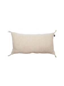 Himla - Sunshine-pellavatyynynpäällinen tasseleilla 30 x 60 cm - 04 OATMEAL | Stockmann